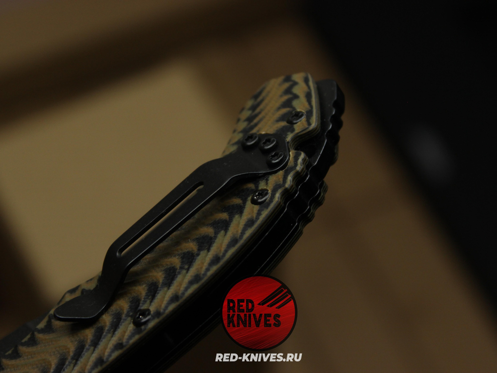 Нож Benchmade Mini Bedlam 865BK-01 - темный клинок, комбинированная рукоять