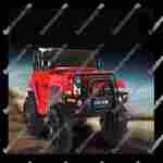 Детский электромобиль "Jeep BEB" красный, стандартная комплектация