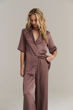 Пижамная рубашка из шелка