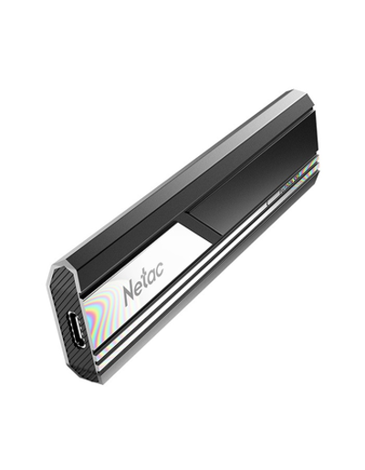 Ssd накопитель Netac ZX10 2TB USB 3.2 Gen 2 Type-C External SSD, R/W up to 1050/1050MB/s, with USB C to A cable and 10Gbps USB C to C cable 5Y wty