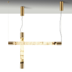 6687/25L L-VISION ODL24 219 Подвесной светильник латунь/металл/алебастр IP20 LED 40W 3000/4000 MARBELLA