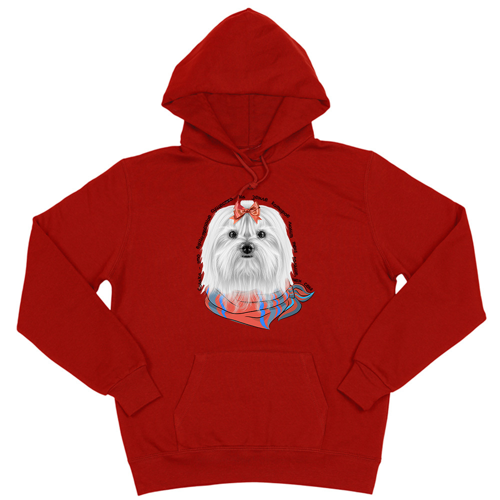 Толстовка "Мальтезе любит тебя больше себя"