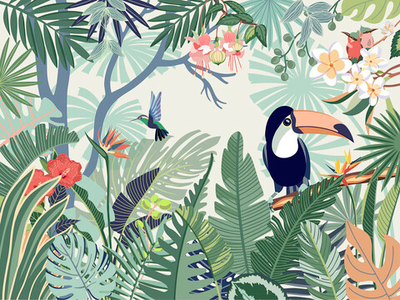 Дизайнерские обои Wall Street Trip to tropics