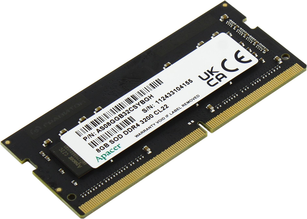 Модуль памяти Apacer DDR4 SODIMM 8Gb <PC4-25600> CL22