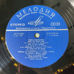 Винтажная виниловая пластинка LP Гелена Великанова Когда Разлюбишь Ты (СССР 1971) ВСГ