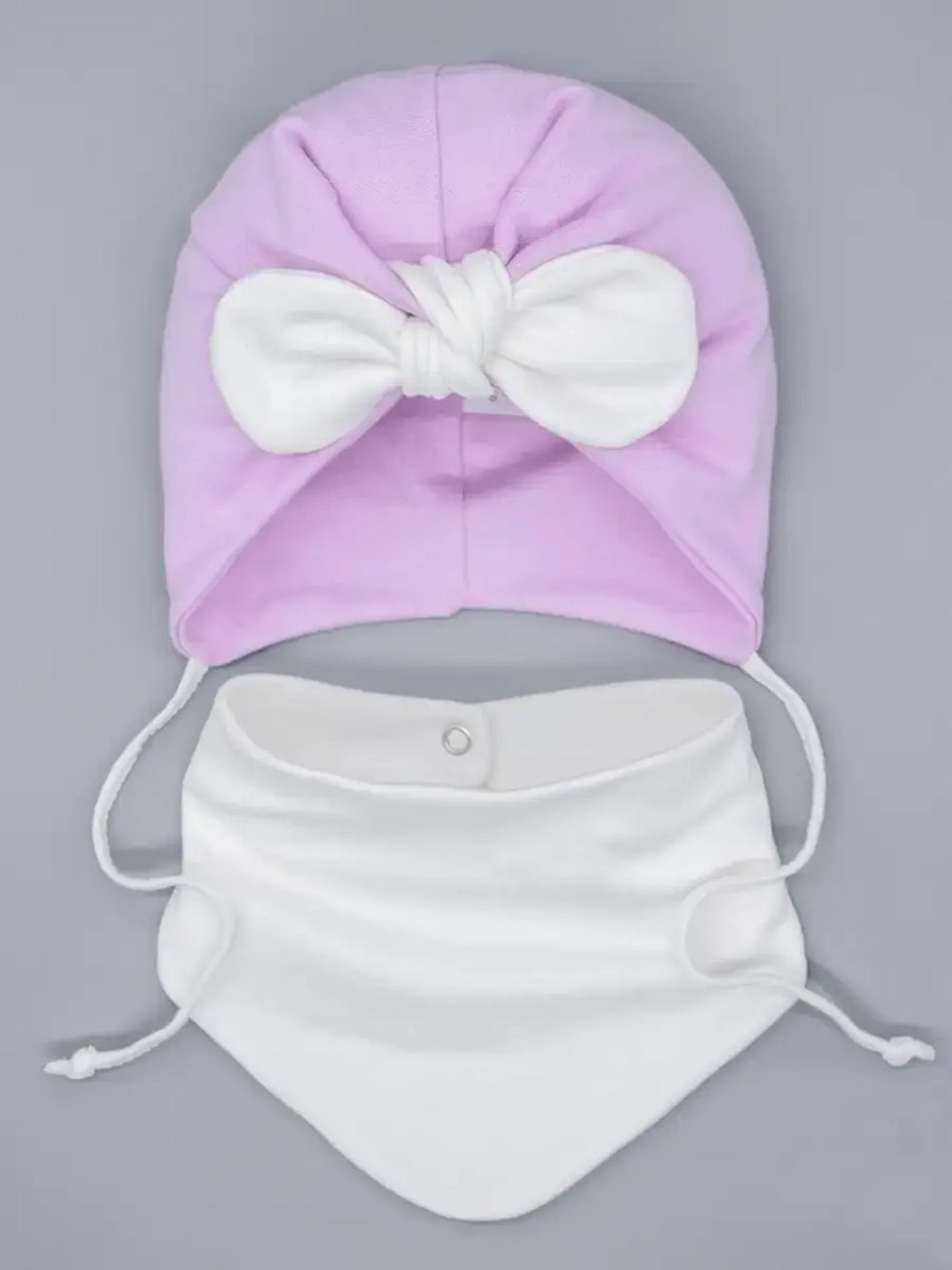 Чалма для малыша на завязках со снудом