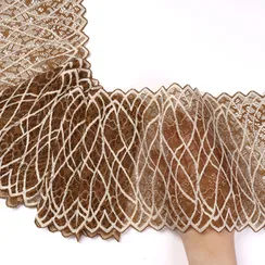 Кружево эластичное древесное 18 см, Италия