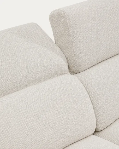 Диван Aurum 3-местный цвета экрю с откидным подголовником 234 см