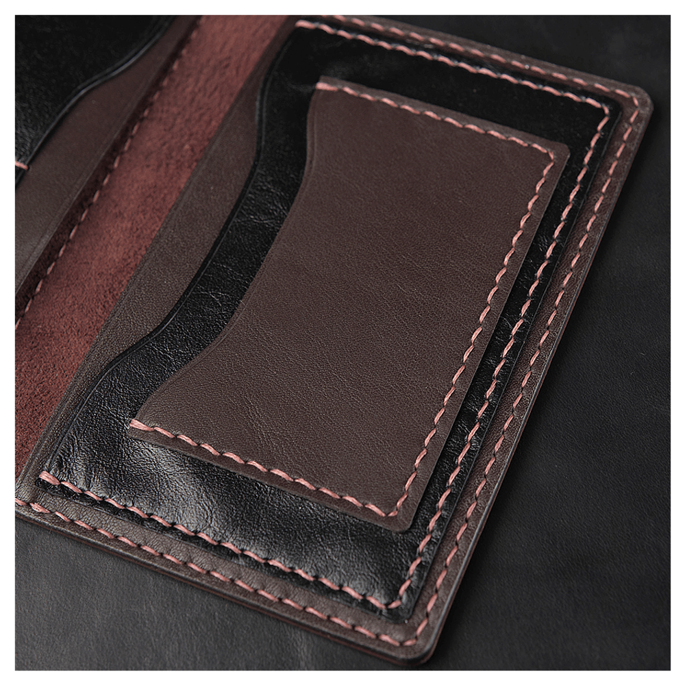 Кожаная обложка на паспорт «Кот гангстер»