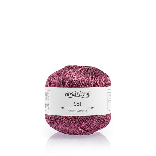 Пряжа ROSARIOS 4 Sol (44% хлопок, 35% полиэстер, 11% металлик, 10% полиамид)
