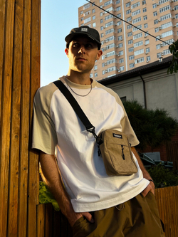 Футболка STUFF "Mono" Салатовый / Белый