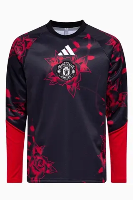 Футболка с длинными рукавами adidas Manchester United 26/27 Pre-Match - черный