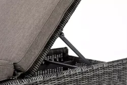 "Рим" комплект шезлонг со столиком, цвет графит