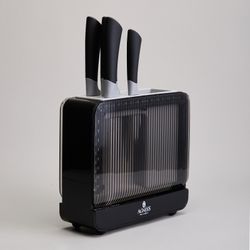 НАБОР НОЖЕЙ AGNESS НА ПЛАСТИКОВОЙ ПОДСТАВКЕ, 6 ПРЕДМЕТОВ