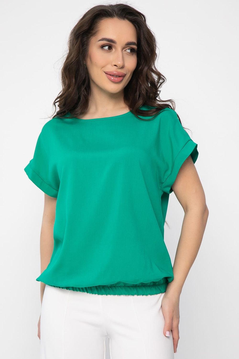 Блуза Леонора (зеленая) Б13600-25М LT Collection