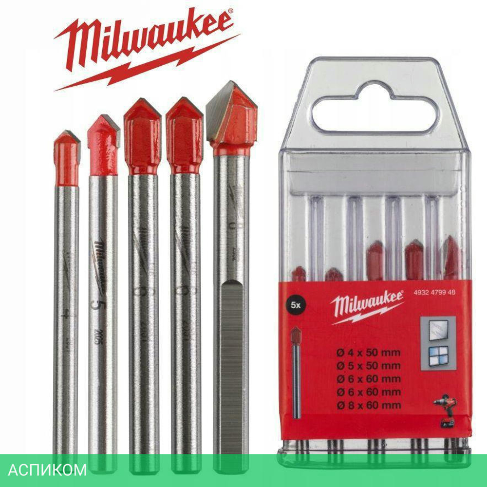 Набор сверл Milwaukee GENII 5шт (4932479948)