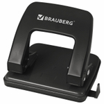 Дырокол металлический BRAUBERG "Classic" до 25 л. черный (2 штуки в упаковке)
