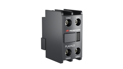 Блок всп. контактов Prompower PLADN20 серии Pulse, фронт. монтажа для серии PLC1D, 2НО