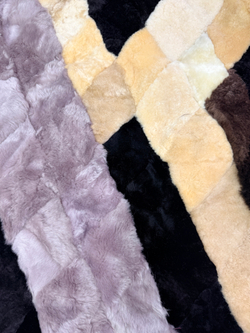 Меховой Коврик прикроватный накидка на кресло из овчины