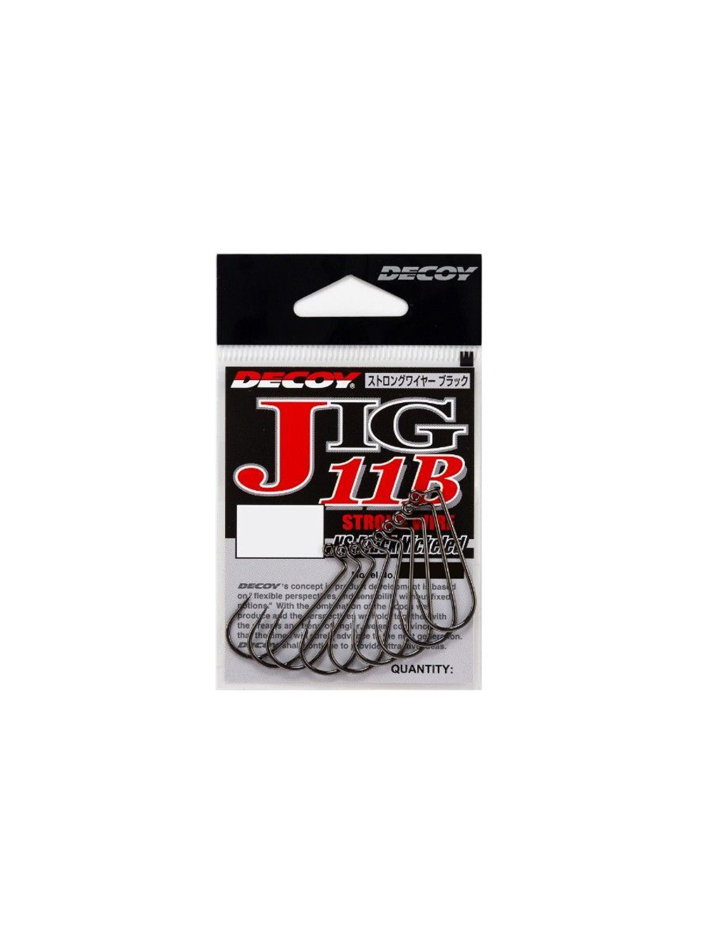 Крючок одинарный Decoy JIG11B Strong Wire #3/0 (в упаковке 7 штук)