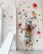 Наклейка СЛОНИК ДЕВОЧКА