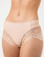 Трусы-слип с завышенной линией талии Greta (Размер: L) (Цвет: молочный)