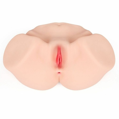 Телесный мастурбатор-полуторс Maria Onehole Real Vagina с двойным слоем материала (Цвет: телесный)
