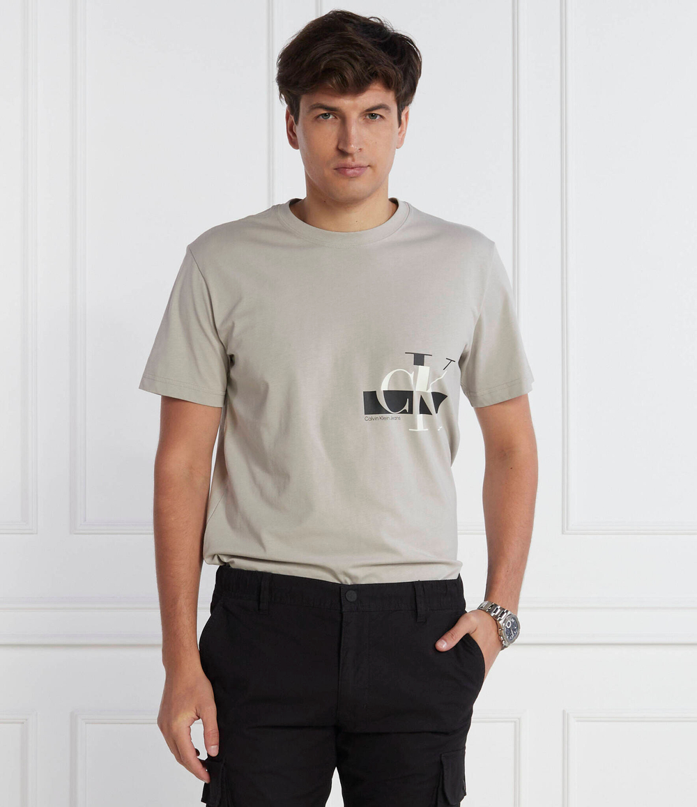 Футболка CALVIN KLEIN JEANS - серый(J30J324019)