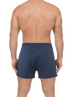 Хлопковые семейные трусы с клапаном на пуговице (Размер: L) (Цвет: темно-синий)