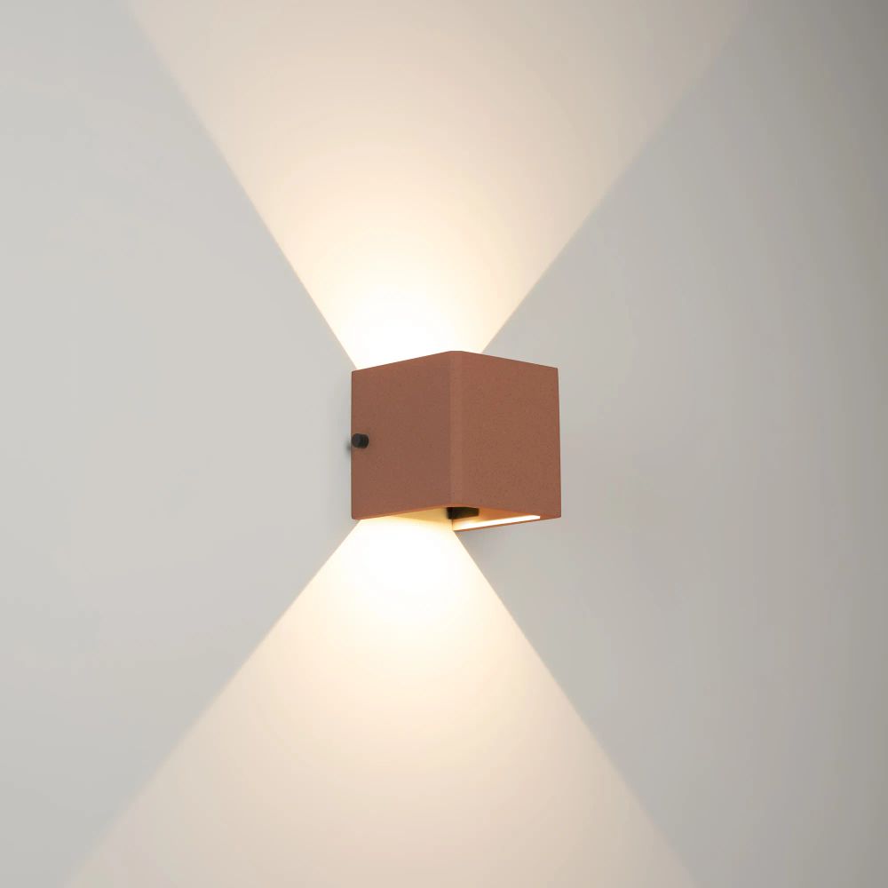 Светильник LGD-PERAN-WALL-S120x120-6W Warm3000 (Beige red, 0-80 deg, 230V) (Arlight, IP65 Бетон, 3 года) 061761