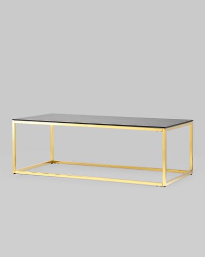 Журнальный стол 120*60 ТАУН золото стекло smoke