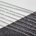 Цепочка сталь, тонкая, р-р 1.3мм, пролезают бусинки от 8 мм, цена за отрезок 50 см