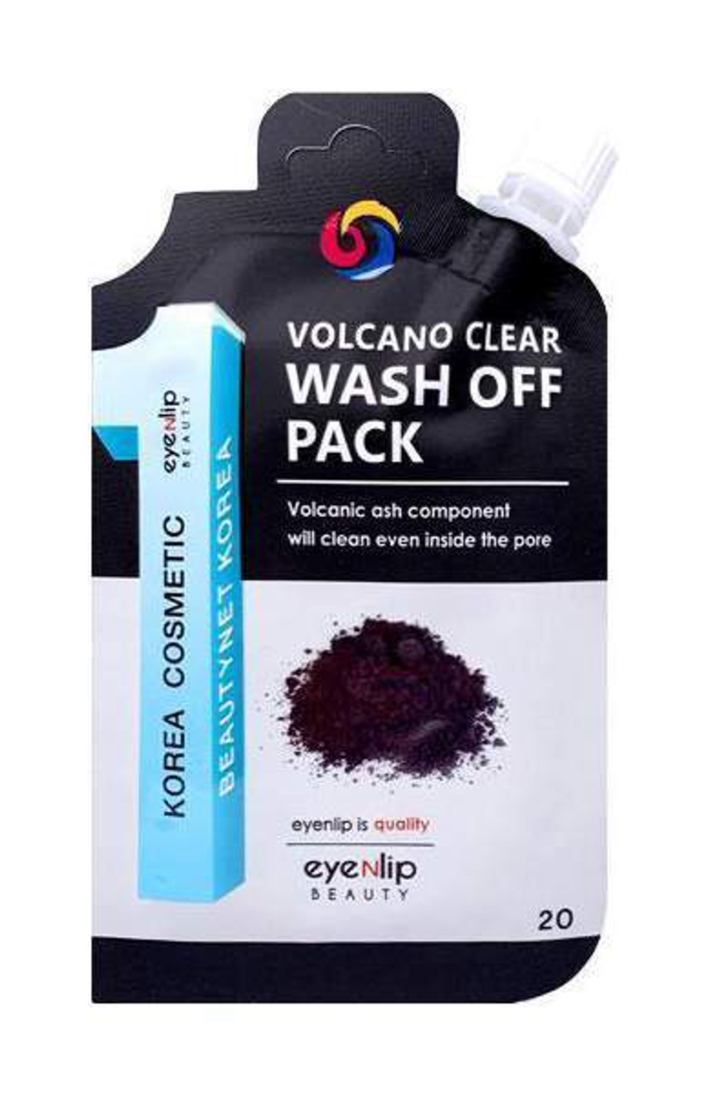 Маска очищающая с вулканическим пеплом Eyenlip Volcano Clear Wash Off Pack.