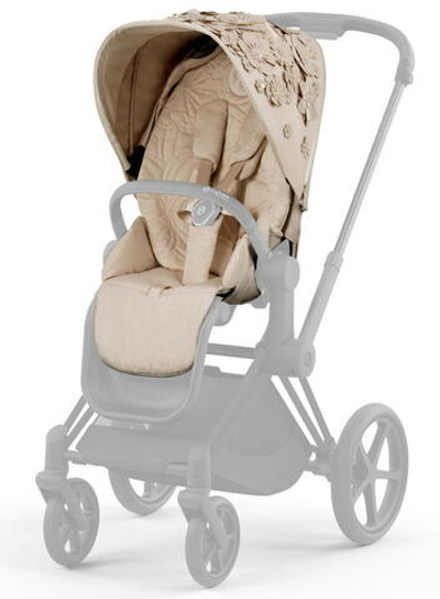 Набор чехлов прогулочного блока для коляски Cybex Priam IV Simply Flowers Beige (Nude Beige)