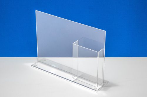 Менюхолдер, тейбл тент А4 гор с карманом для буклетов