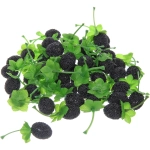 Муляж «Ягодки черные» 50шт в сетке