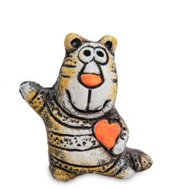 KK-788 Фигурка «Тигренок с сердцем» шамот