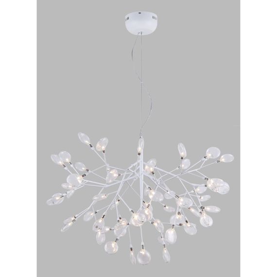 Подвесная светодиодная люстра Crystal Lux Evita SP63 White/Transparent