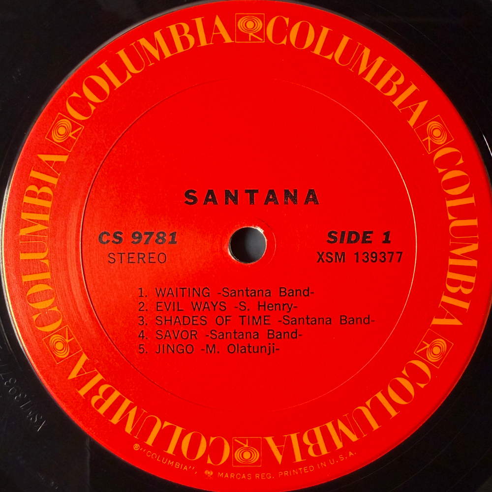 Santana ‎– Santana (США 1970г.) Т