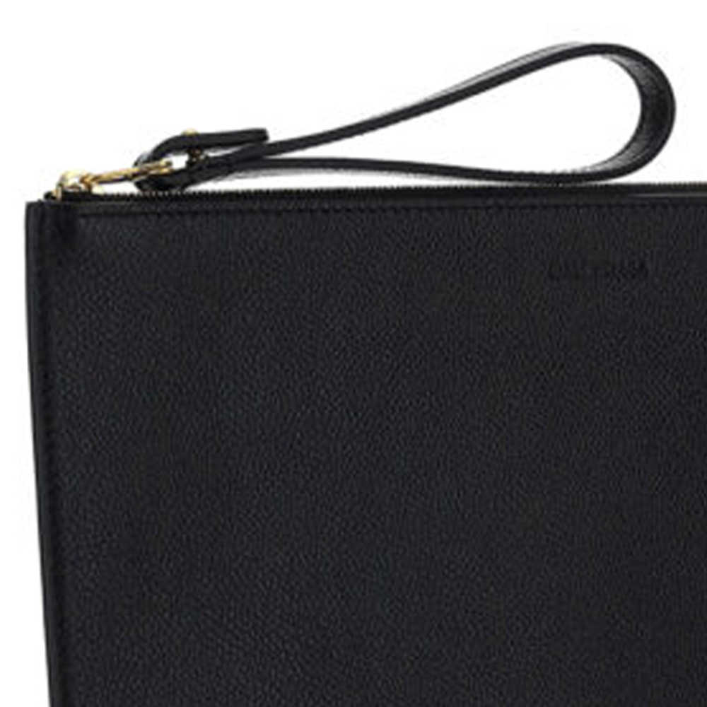 Balenciaga Grain Leather Clutch Women"s Black