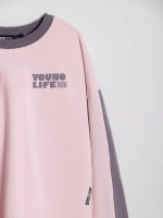 Лонгслив оверсайз для девочки