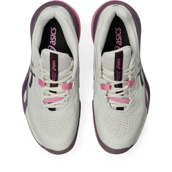Женские теннисные кроссовки Asics Gel-Resolution X Clay - soft oat/dark aubergine