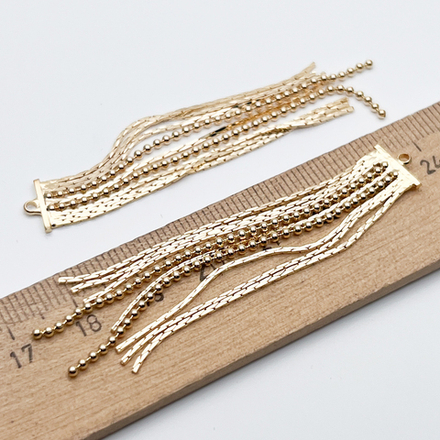 Подвеска Кисточка, цвет золото, размер 68*10 мм, цена за 1 шт