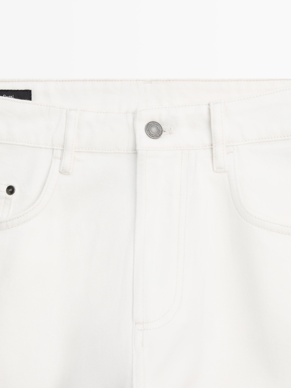 Massimo Dutti Джинсы свободного кроя, белый