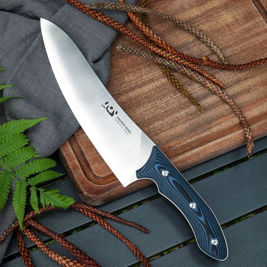 XIN CUTLERY XC112 Tactical Chef - нож кух, рук. черно-синий G10, клинок из спец.порошковой легир.стали, HRC62±1