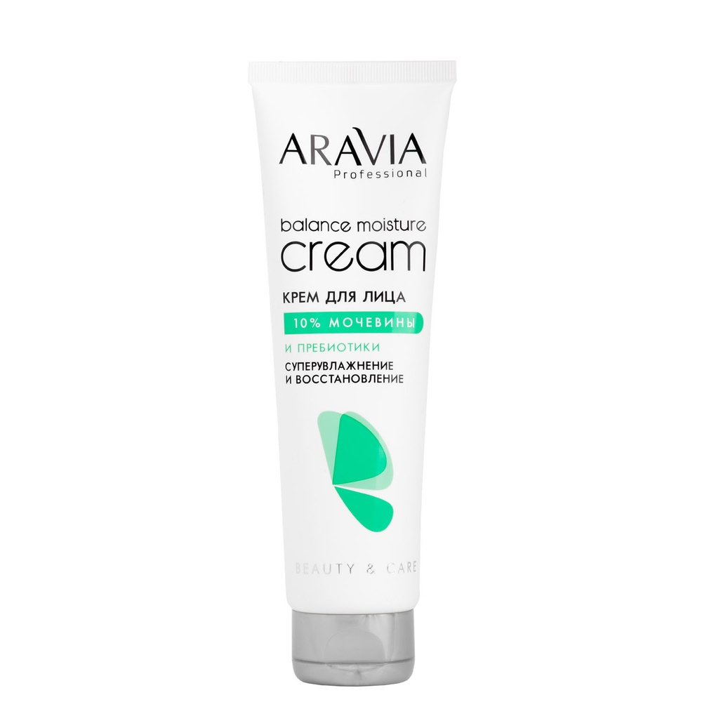 Aravia Professional Крем для лица Balance Moisture Cream, суперувлажнение и восстановление, с мочевиной 10% и пребиотиками, 150мл