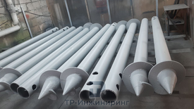 Винтовые сваи, отправленные в Тобольск