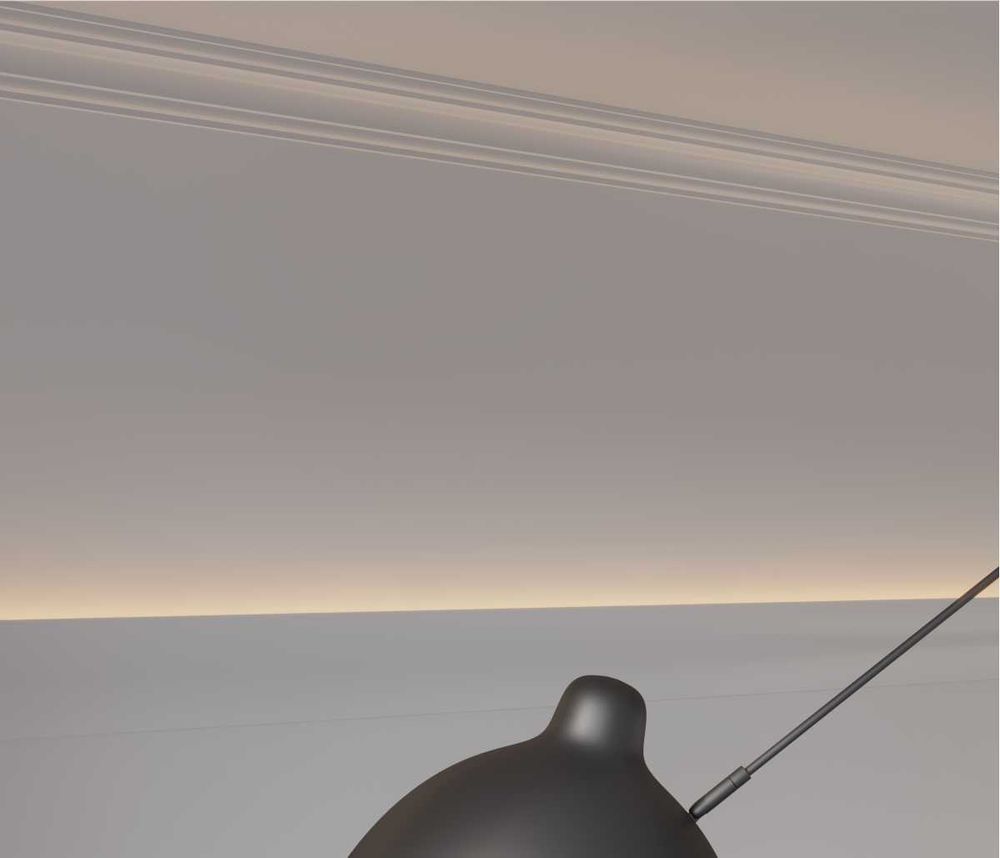 Карниз Ecopolymer, 80x80 мм