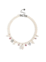 Колье "Pearl White soul pink"