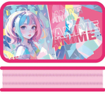 Пенал 2 секц. большой тканевый торец 190/105 "Анимемания 2025" (Пчелка)